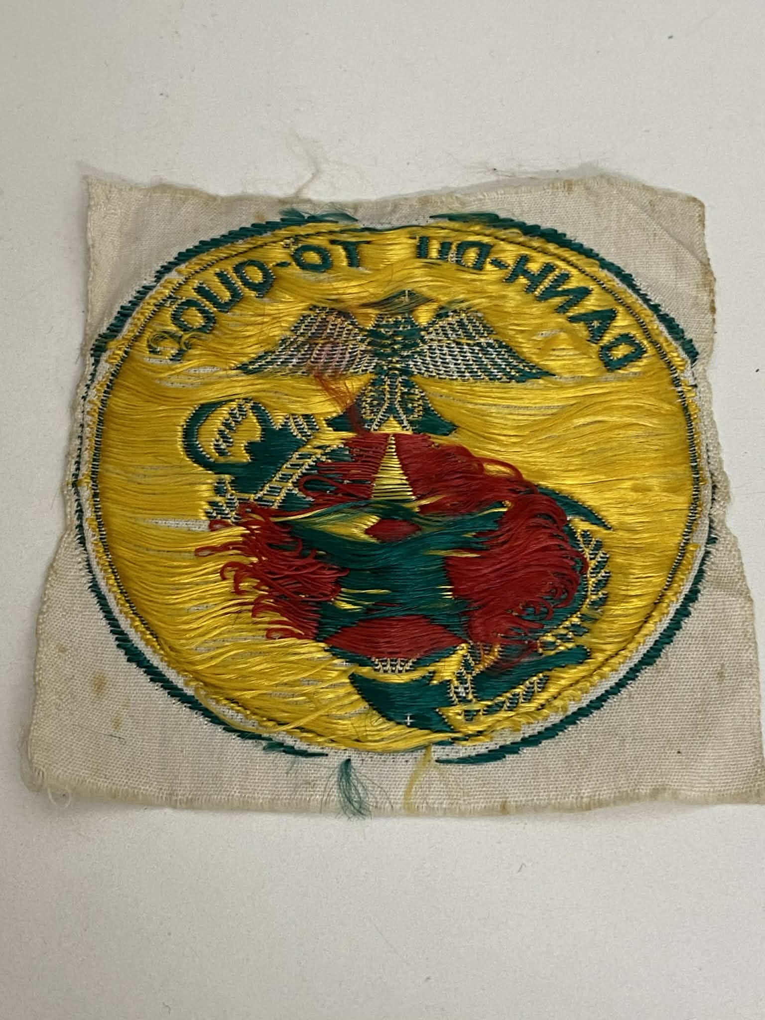 Vietnam War ARVN Marine Corps VNMC Silk Patch Original - Image 2